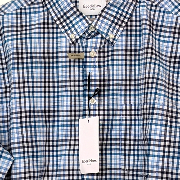 NWT Mens Goodfellow Long Sleeve Button Down Shirt Large Tall - Picture 3 of 7